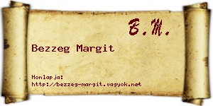 Bezzeg Margit névjegykártya